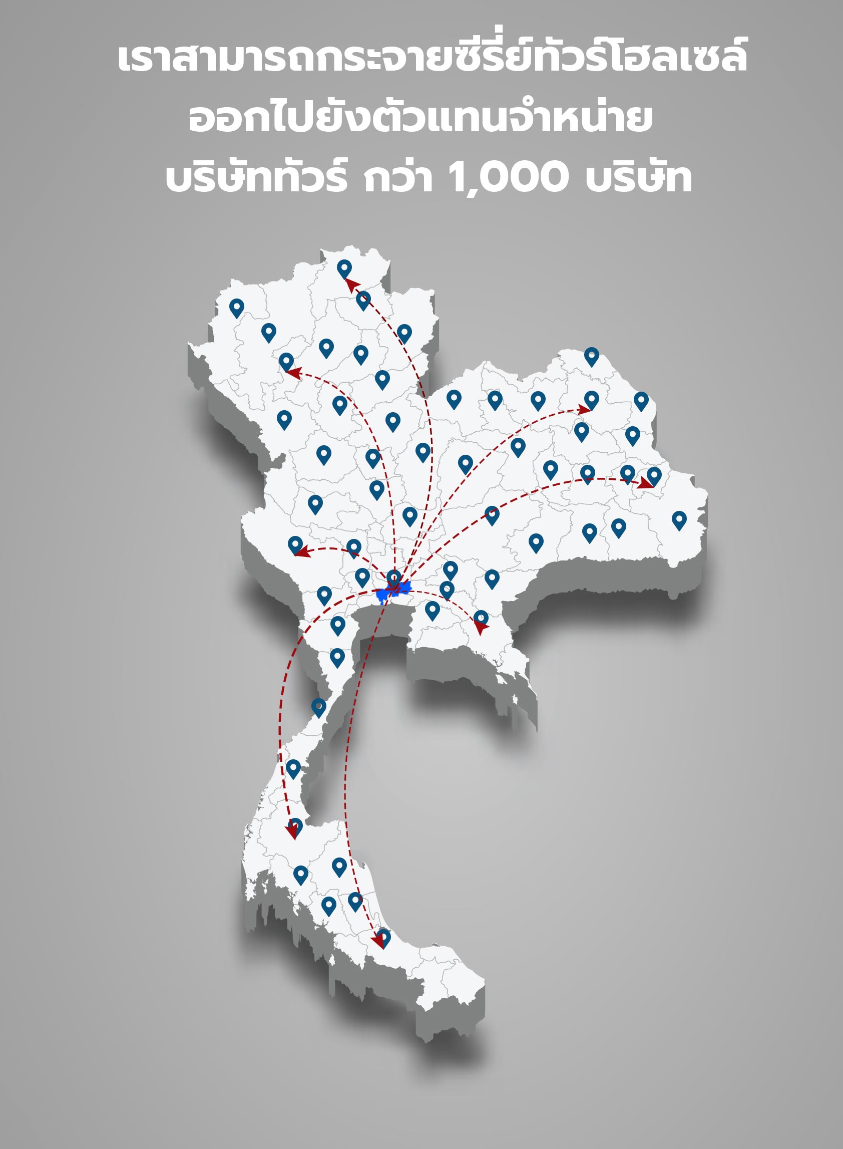 ลูกค้าของเราครอบคลุมทั่วประเทศไทย